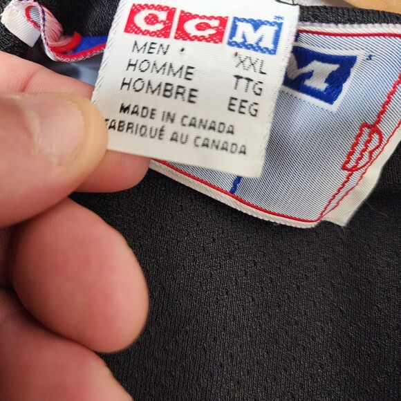 CCM Buffalo Sabres Jersey Michael Peca Goat Head Stanley Cup Patch 1999 XXL - Picture 11 of 14